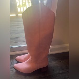 Pink cowgirl boots. Worn once.